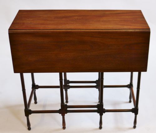 George 111 Mahogany 'Spider' Leg Small Dropleaf Table