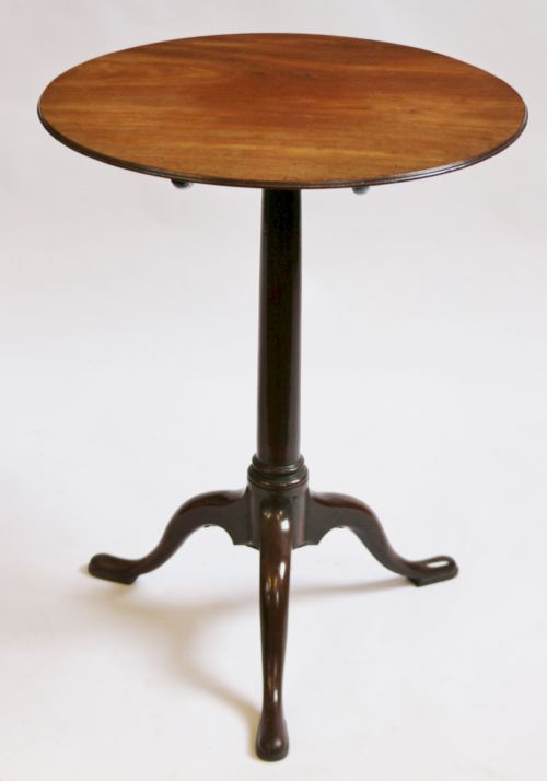 George 111 Mahogany Round Tilt Top Tripod Table