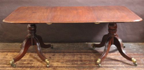 Fine Quality George 1v Mahogany 2 Pillar Dining Table