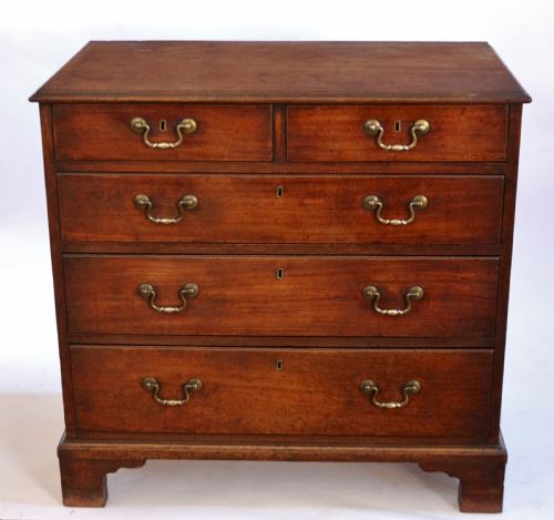 Fine George 111 Mahogany Small 5 Drawer Chest