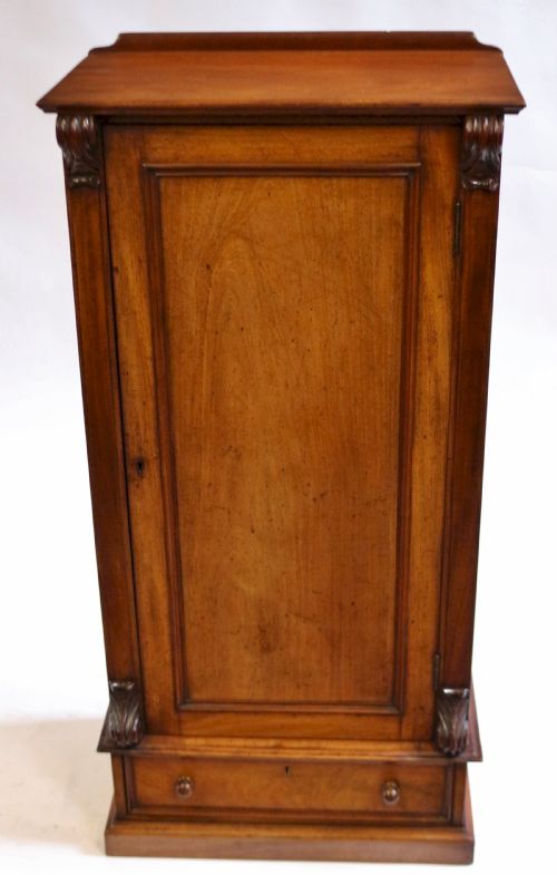 Victorian Mahogany Single Door Cupboard with Drawer to Base