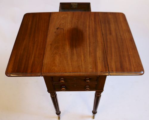 WILLIAM 1V MAHOGANY SMALL DROP LEAF TABLE - ADDITIONAL PHOTO 5