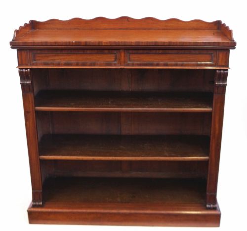 William 1v Mahogany Open Dwarf Bookcase