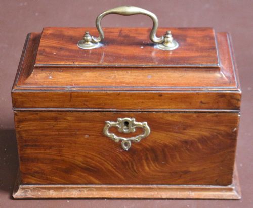 George 111 Mahogany Tea Caddy