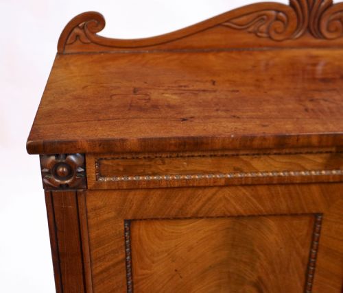 WILLIAM 1V FLARED MAHOGANY 2 DOOR SIDE CUPBOARD - ADDITIONAL PHOTO 5