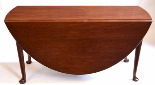 George111 Large Mahogany Dropleaf Clubfoot Table