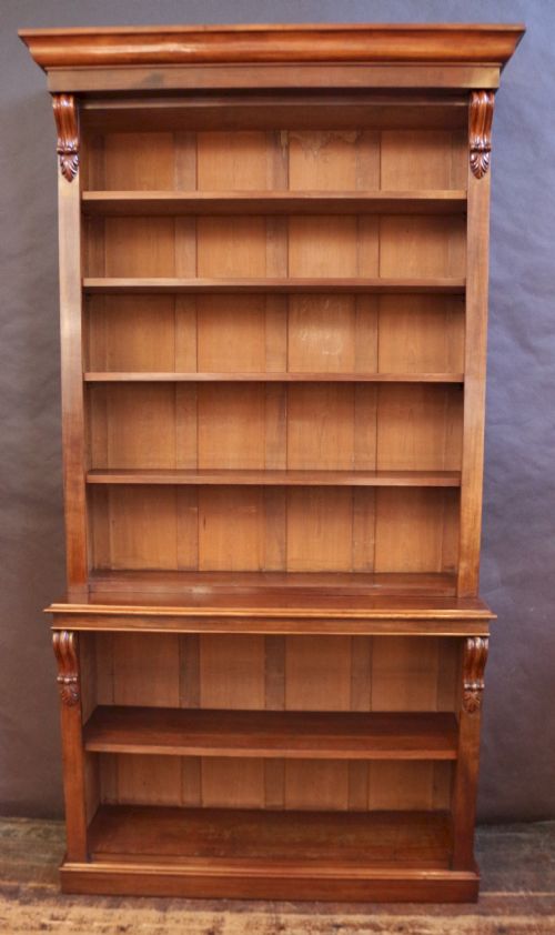Victorian Mahogany 2 Tier Open Bookcase