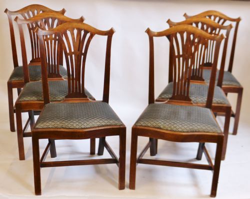 George111 Mahogany Set of 6 Dining Chairs