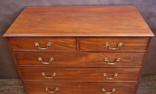 GEORGE 111 MAHOGANY CHEST OF 6 DRAWERS - ADDITIONAL PHOTO 3