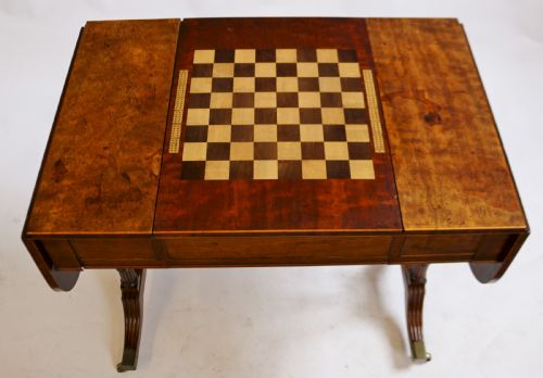 REGENCY MAHOGANY GAMESSOFA TABLE - ADDITIONAL PHOTO 11