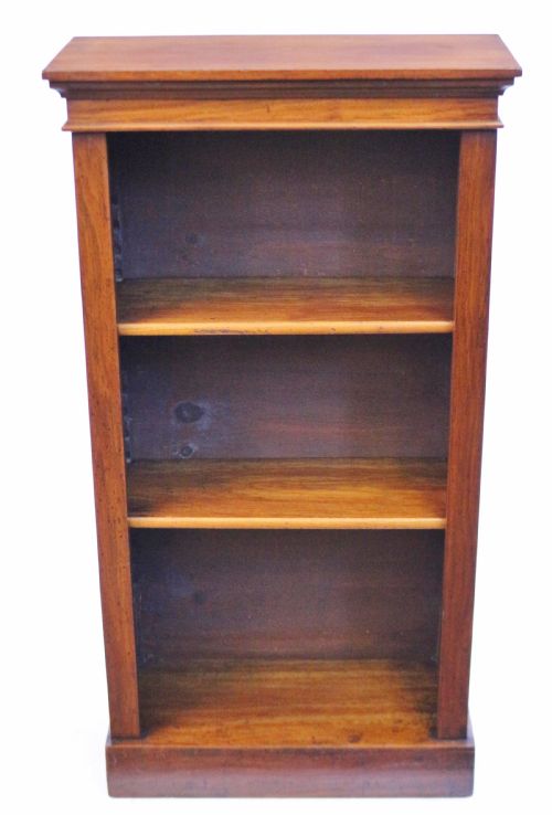 Victorian Narrow Walnut Open Bookcase