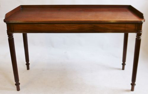 Regency Mahogany Reeded Leg Serving Table