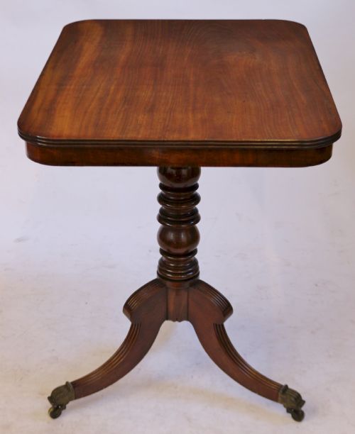 George 1v Mahogany Oblong Tilt Top Tripod Table
