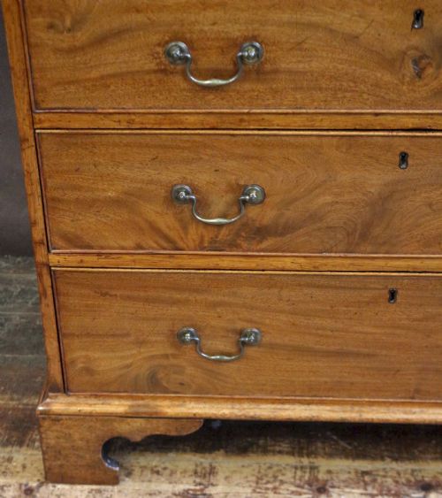 GEORGE 111 MAHOGANY 5 DRAWER CHEST - ADDITIONAL PHOTO 6