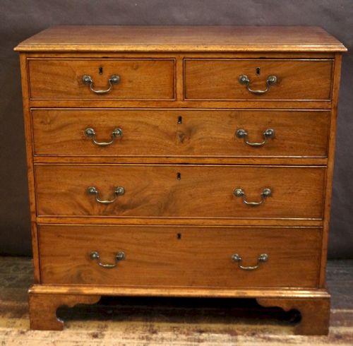 GEORGE 111 MAHOGANY 5 DRAWER CHEST - ADDITIONAL PHOTO 7