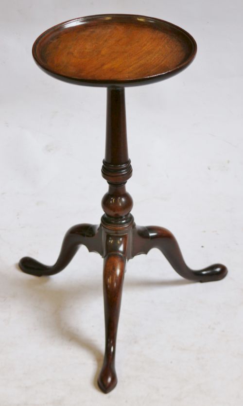 George 111 Mahogany Dish Top Tripod Kettle Stand