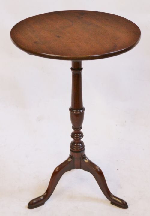 George 111 Mahogany Tilt Top Round Wine Table
