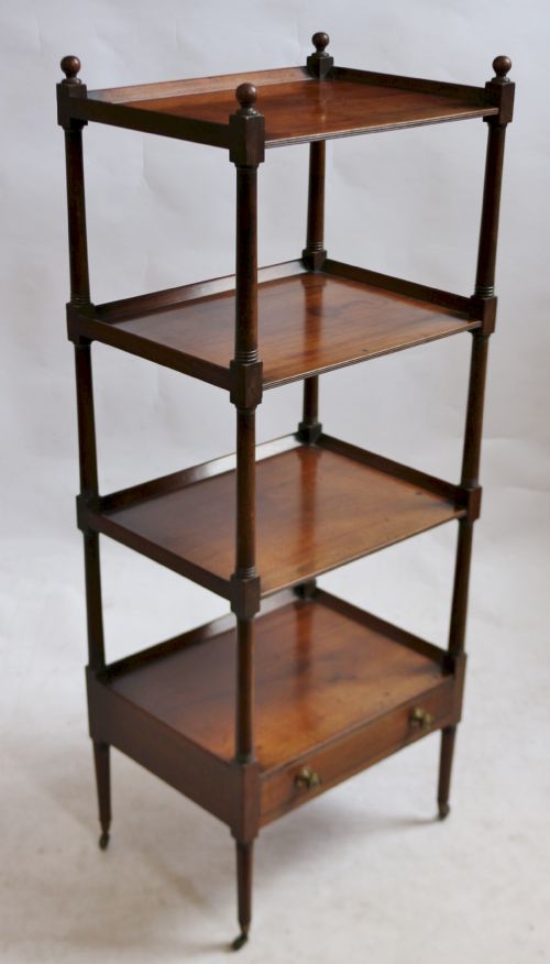 George 111 Mahogany 4 Tier Whatnot