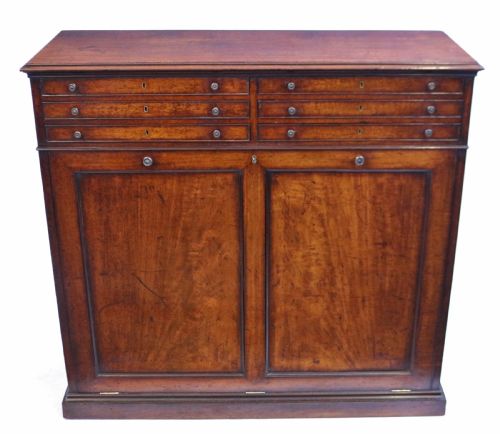 George 1v Mahogany Portfolio Cupboard