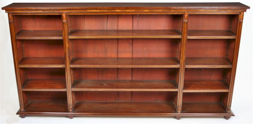 William 1V Mahogany Open Bookcase 