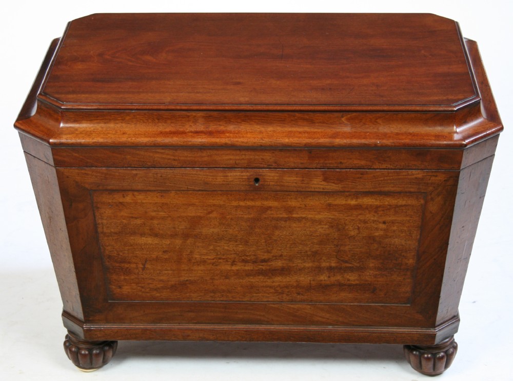 William 1V Mahogany Sarcophagus Wine Cooler.