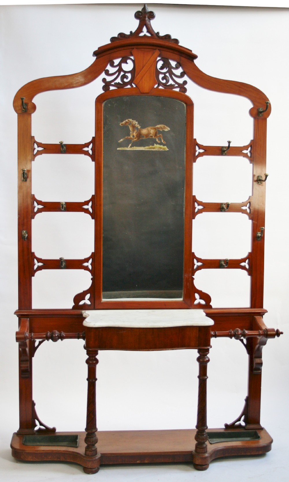 Victorian Mahogany Large Hallstand.