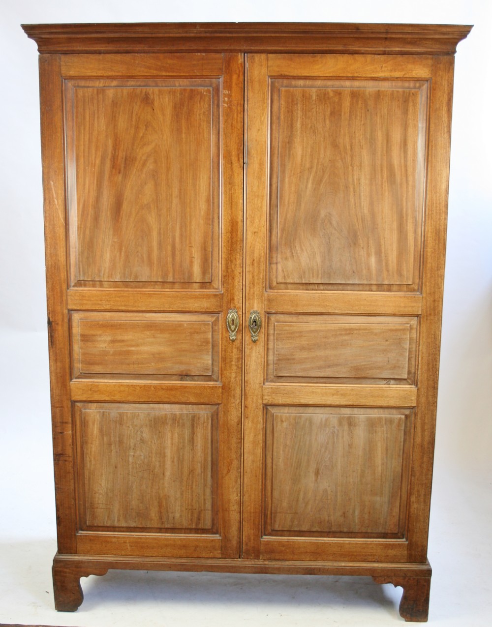 George 111 Mahogany 'Channel Is.' 2 Door Wardrobe.