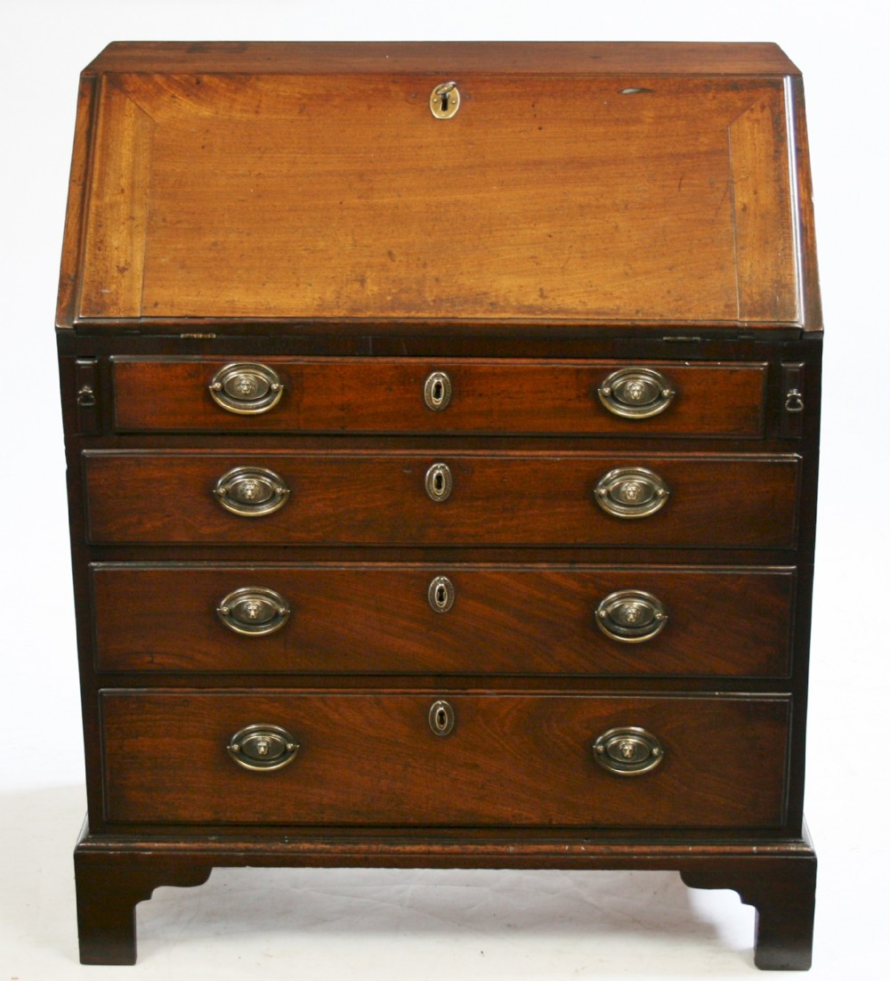 George 111 Mahogany 4 Drawer Small Bureau