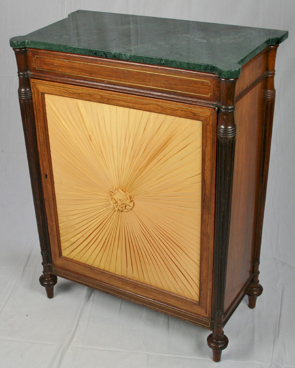 Regency Rosewood 1 Door Side Cabinet with Marble Top