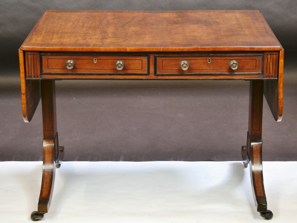 Regency Mahogany End Support Sofa Table