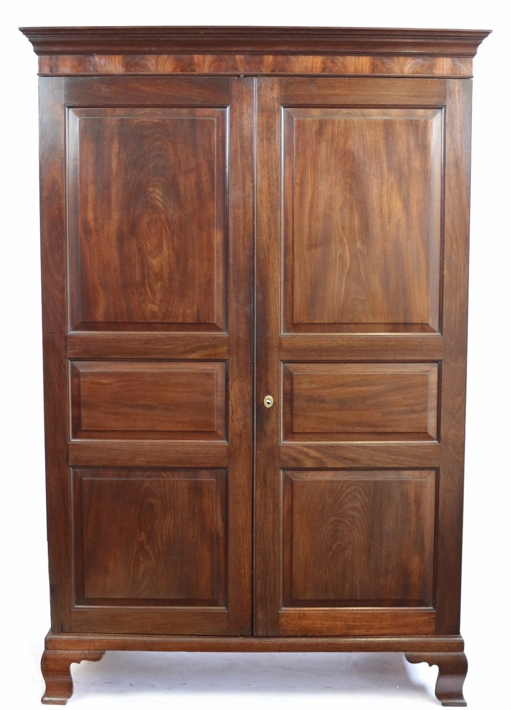 George 111 Mahogany 'Channel Is.' 2 Door Wardrobe