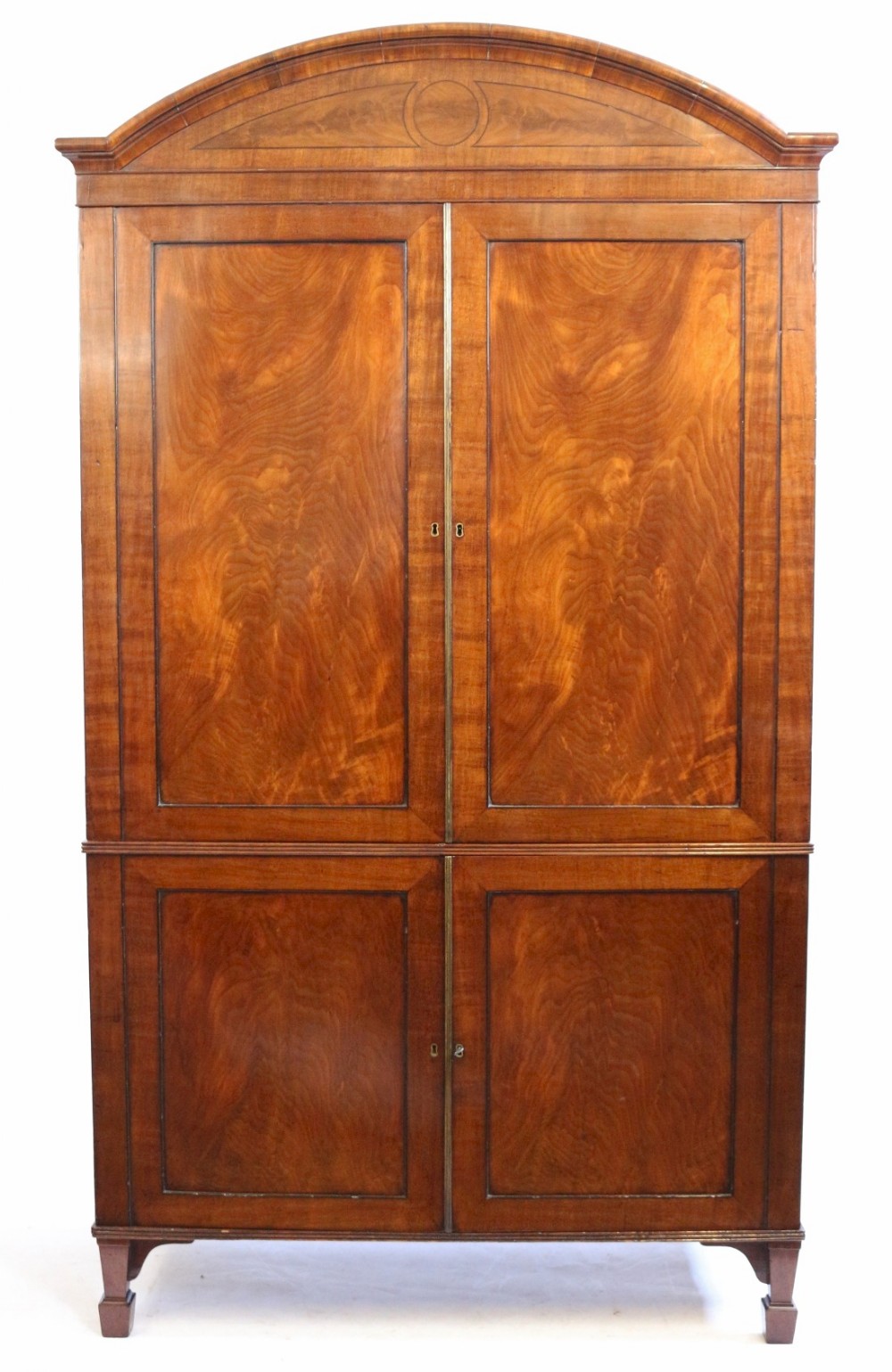 George 111 Mahogany Cupboard Base Linen Press