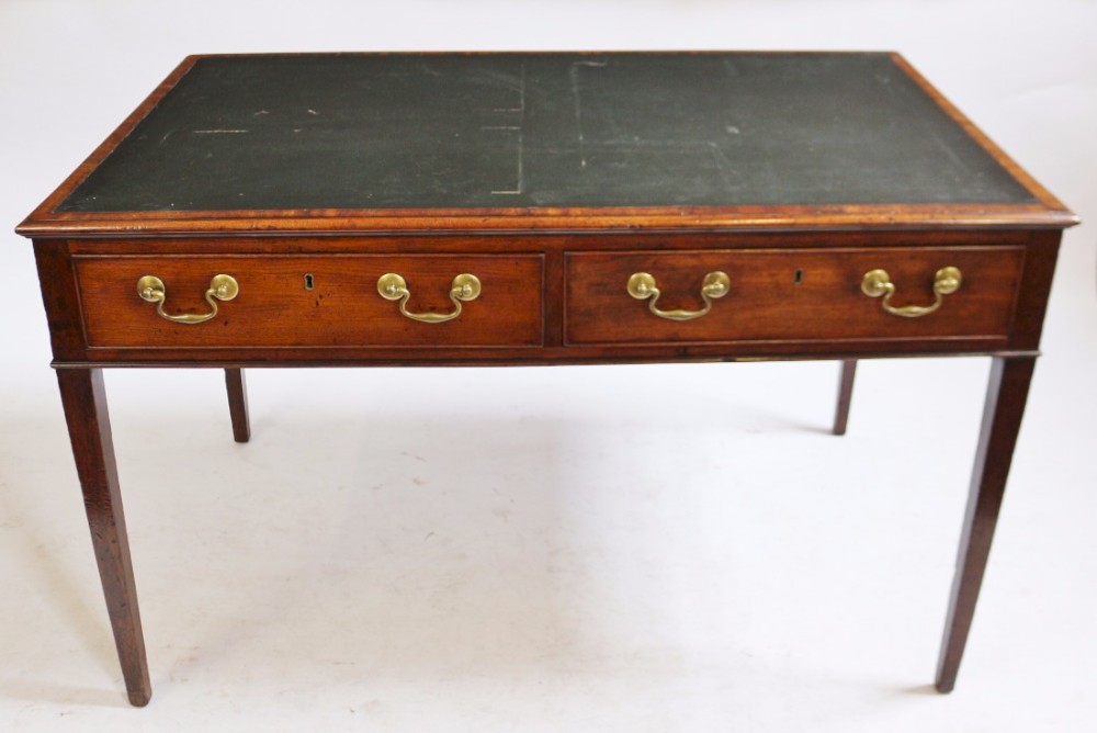 George 111 Mahogany 4 Drawer Partners Writing Table
