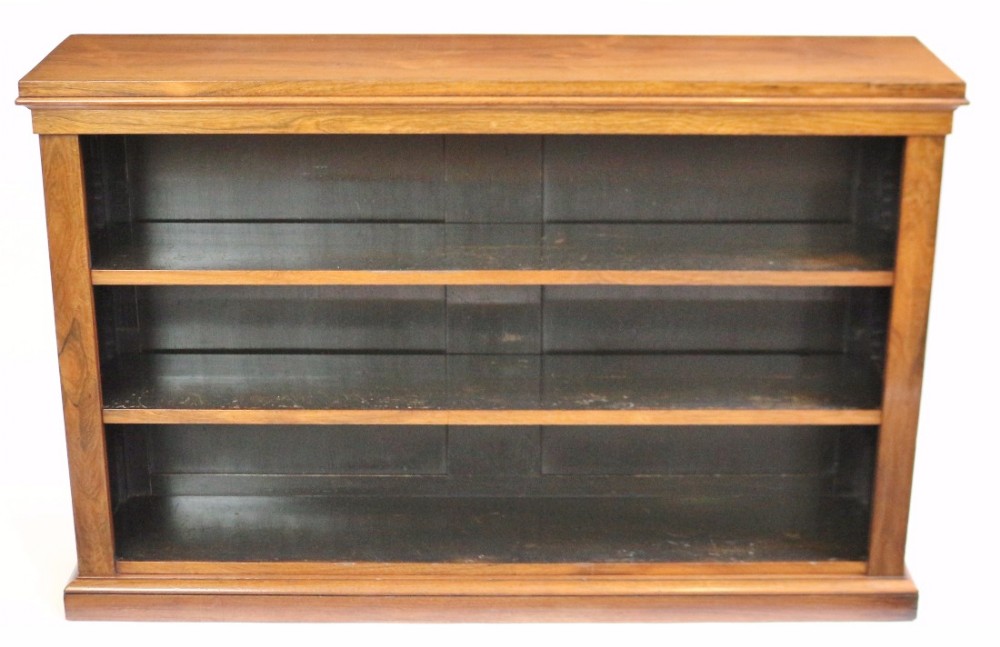 Early 19C Rosewood Open Bookcase.
