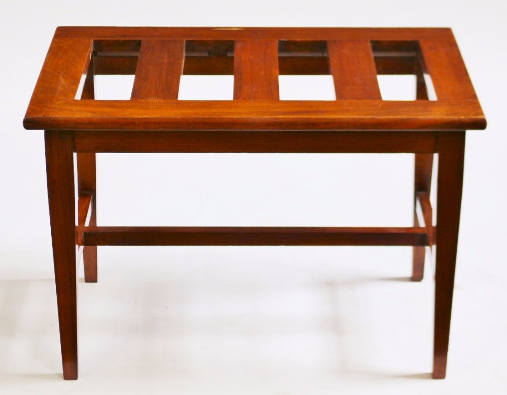 Edwardian Walnut Luggage Stool