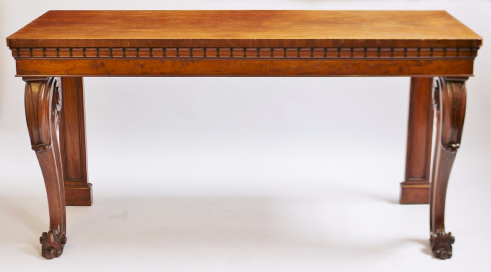 Victorian Mahogany Serving Side Table by Thomas Filmer