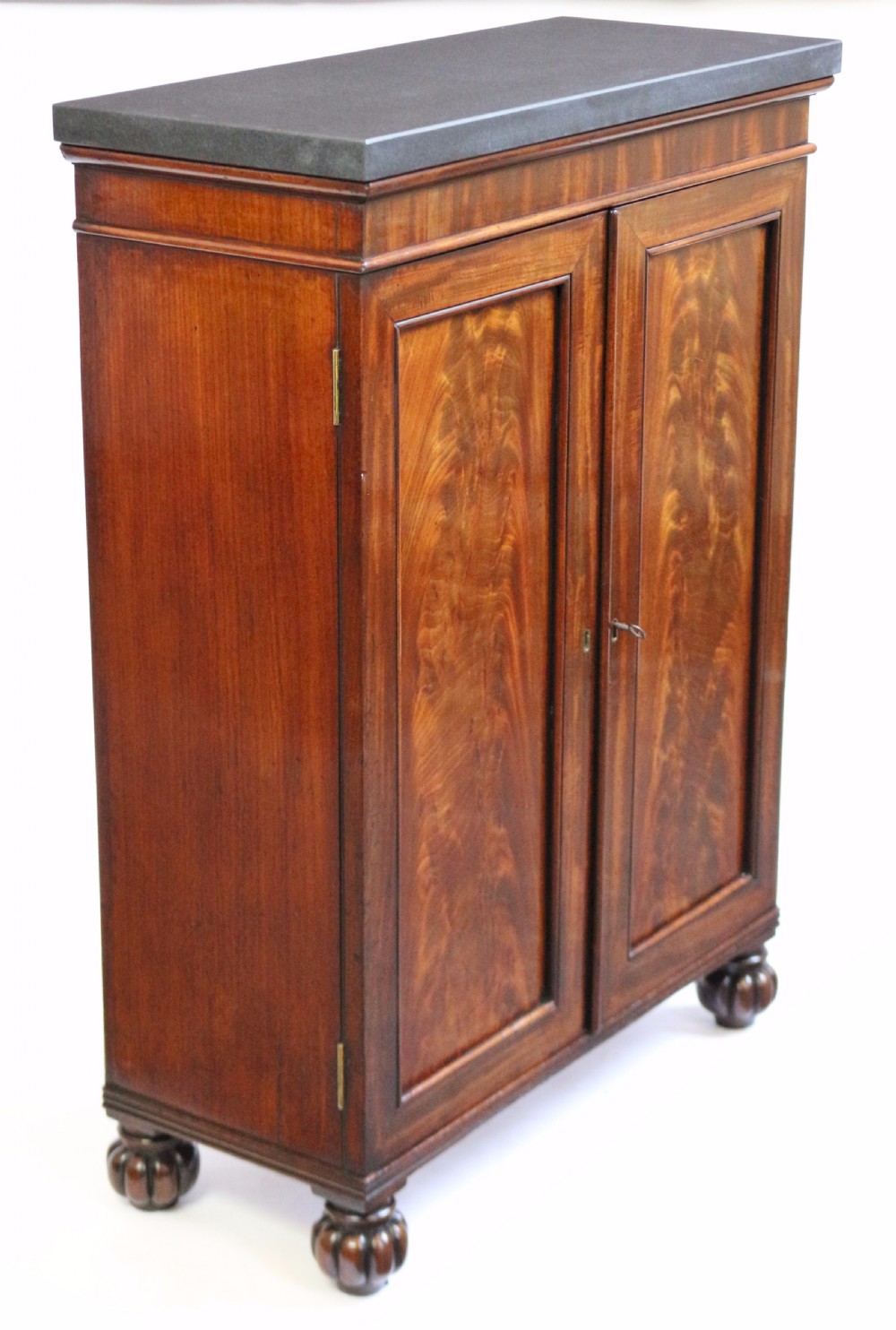 George 1V Mahogany Marble Top 2 Door Side Cupboard View III