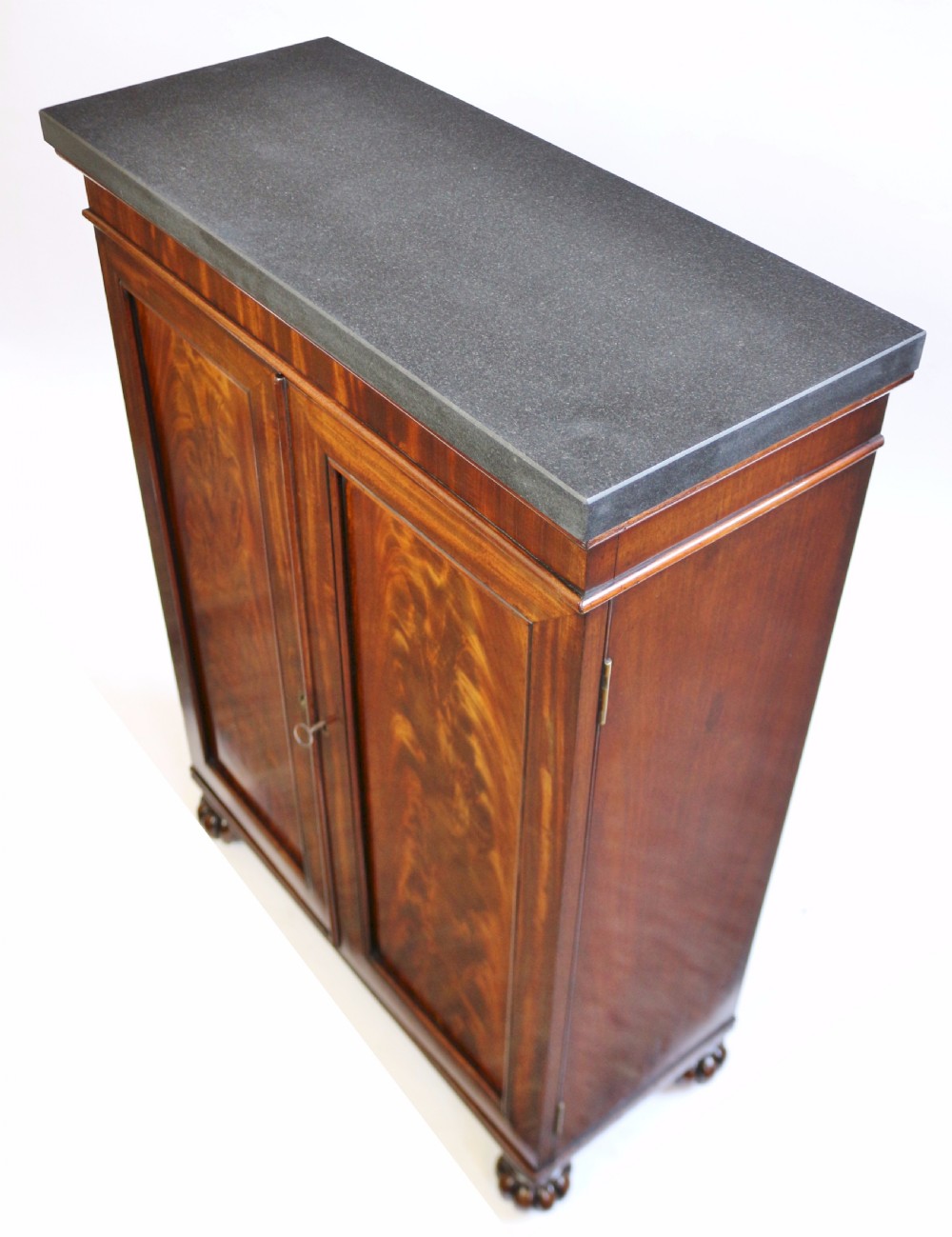 George 1V Mahogany Marble Top 2 Door Side Cupboard View V