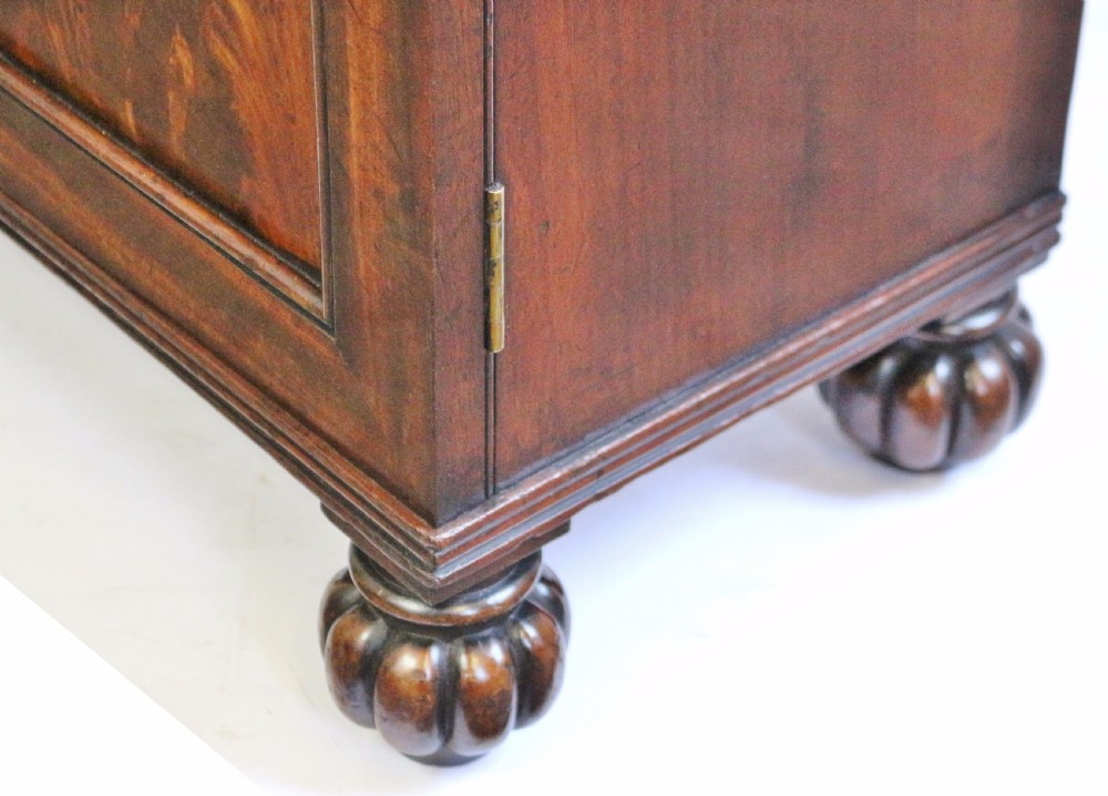George 1V Mahogany Marble Top 2 Door Side Cupboard View VI