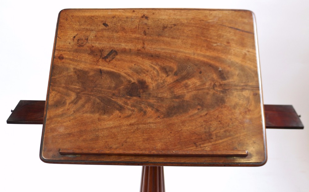 George 1V Mahogany Adjustable Reading Music Table. View VIII