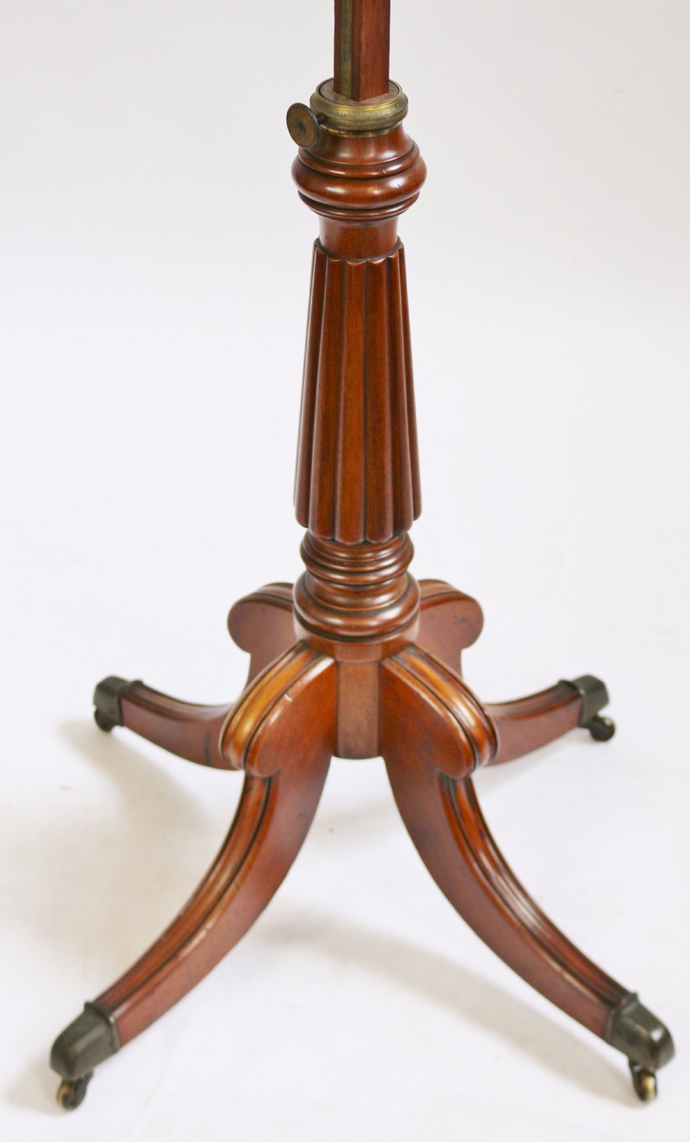 George 1V Mahogany Adjustable Reading Music Table. View X