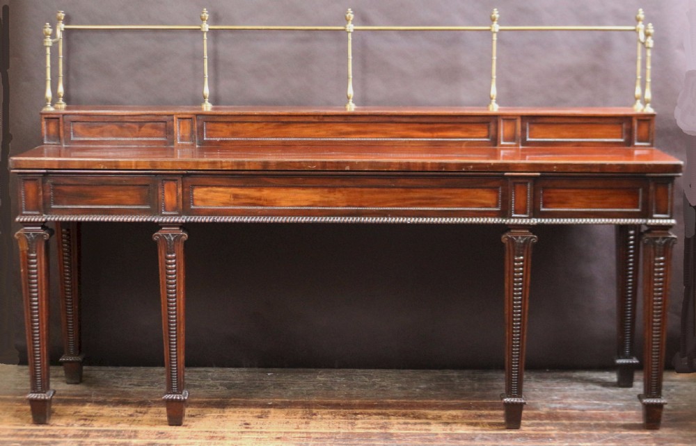 19C Mahogany Serving Console Table