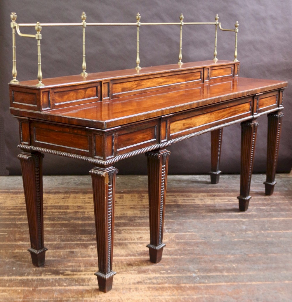 19C Mahogany Serving Console Table View II