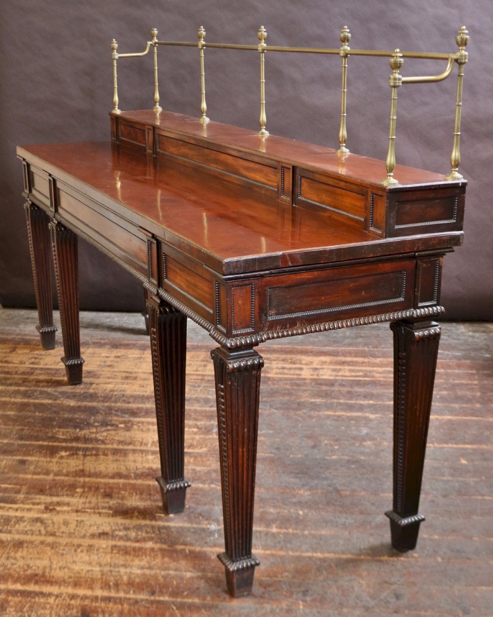 19C Mahogany Serving Console Table View III