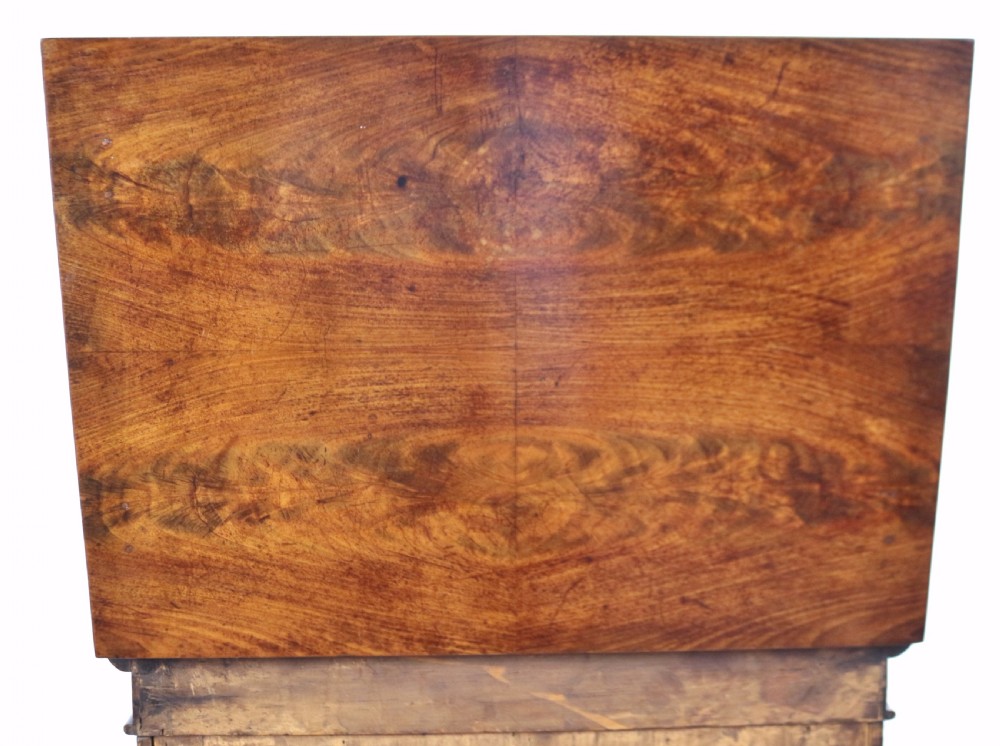 Fine Quality Victorian Mahogany 7 Drawer Wellington Chest with Compartment Top View VI