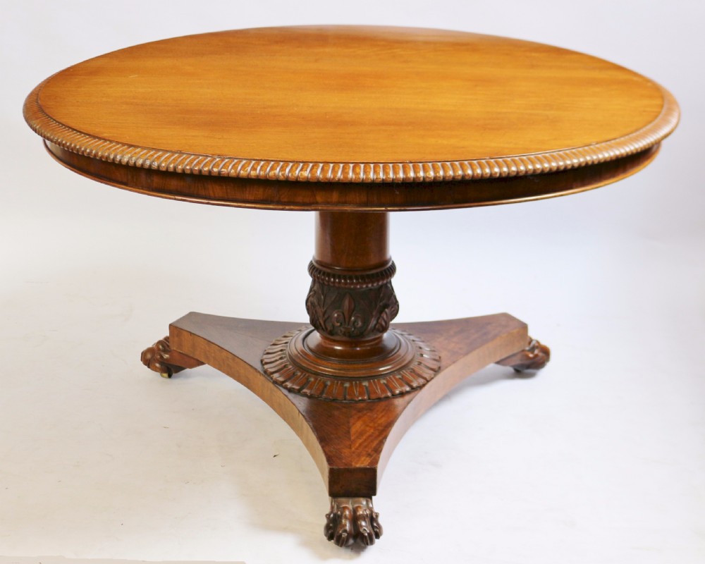 William 1V Mahogany Tilt Top Circular Centre Table View II