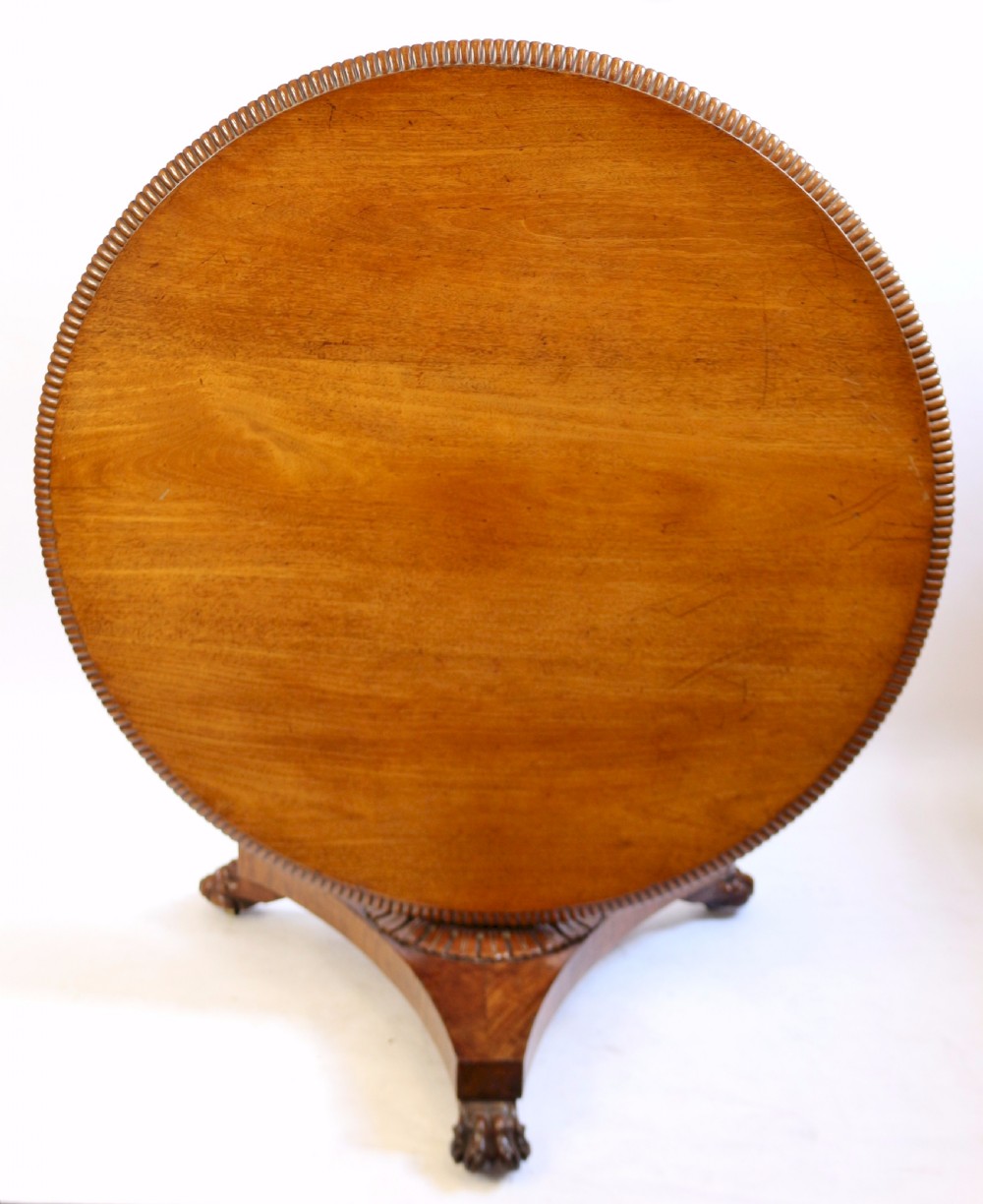 William 1V Mahogany Tilt Top Circular Centre Table View III