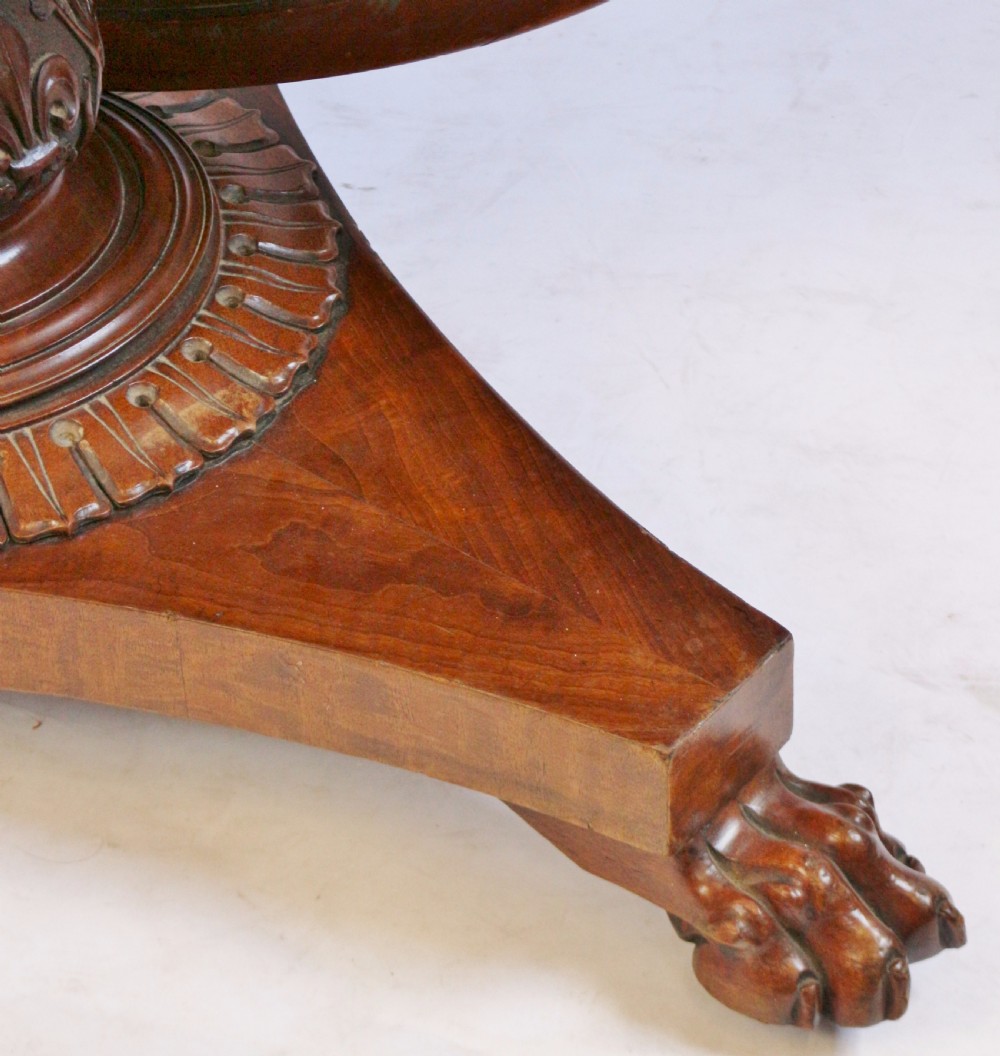 William 1V Mahogany Tilt Top Circular Centre Table View VI