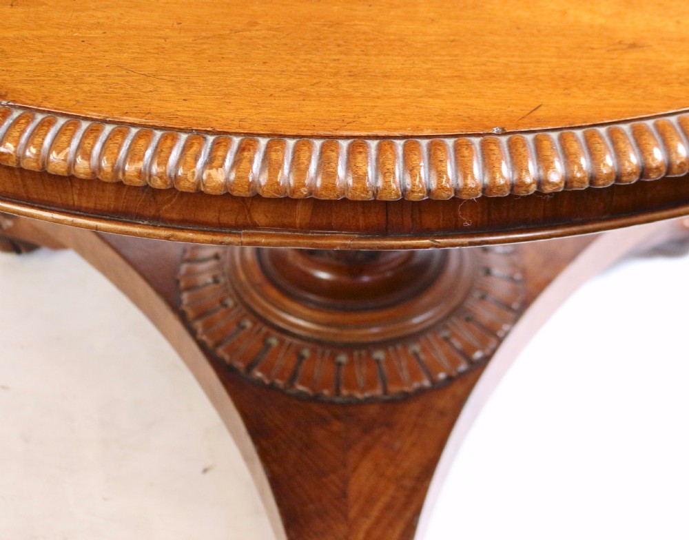 William 1V Mahogany Tilt Top Circular Centre Table View VII
