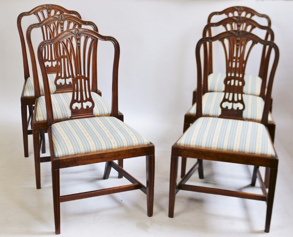 Fine George 111 Mahogany Set of 6 Dining Chairs View II